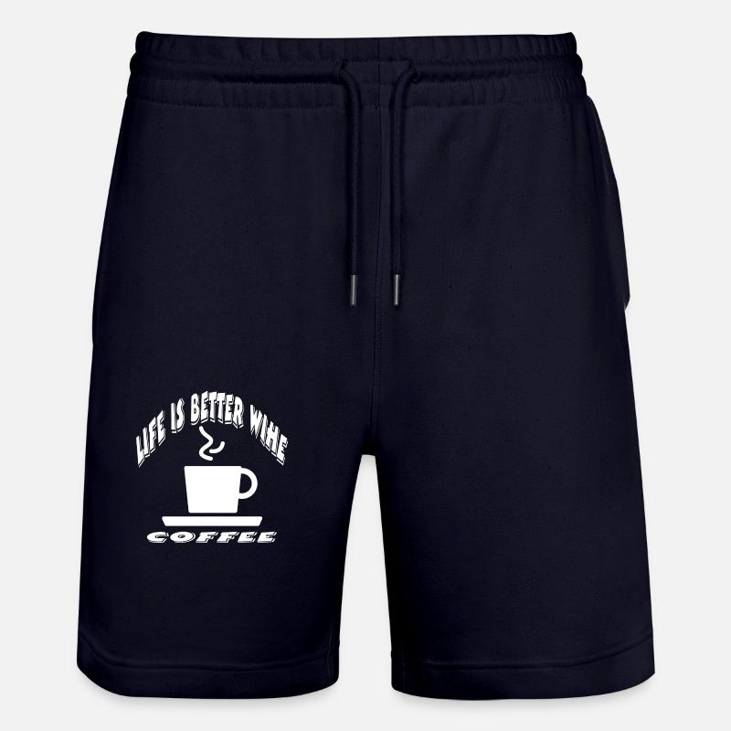 Café a1 Sp - Short de jogging bio TRAINER Stanley/Stella unisexe - marine foncé