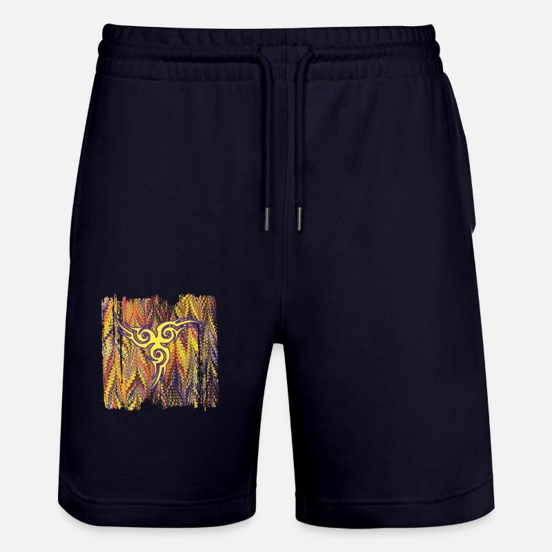 keltisches symbol 17 e 281 - Stanley/Stella Unisex Bio Joggingshorts Trainer  - Dark navy