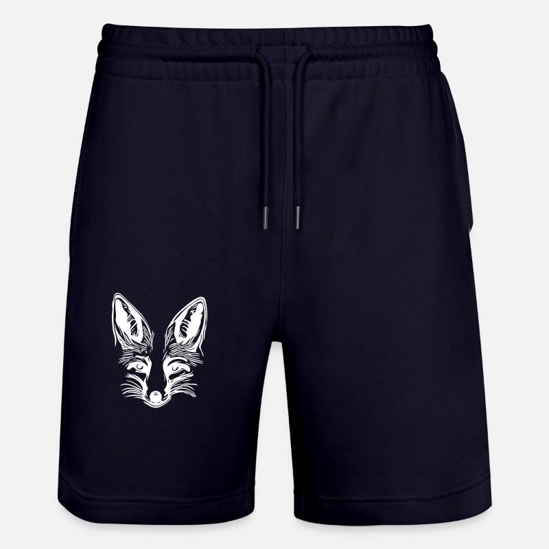 Dessin de renard mignon - Short de jogging bio TRAINER Stanley/Stella unisexe - marine foncé