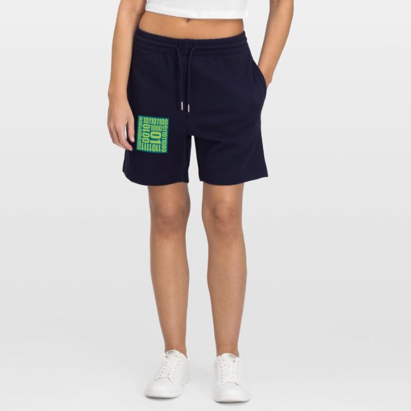 Binary Code Program Language Stanley/Stella Trainer Unisex Organic Jogging Shorts