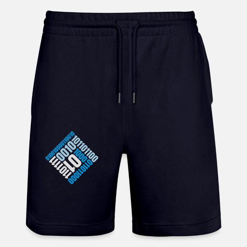 Binär Code Programm Sprache - Stanley/Stella Unisex Bio Joggingshorts Trainer  - Dark navy