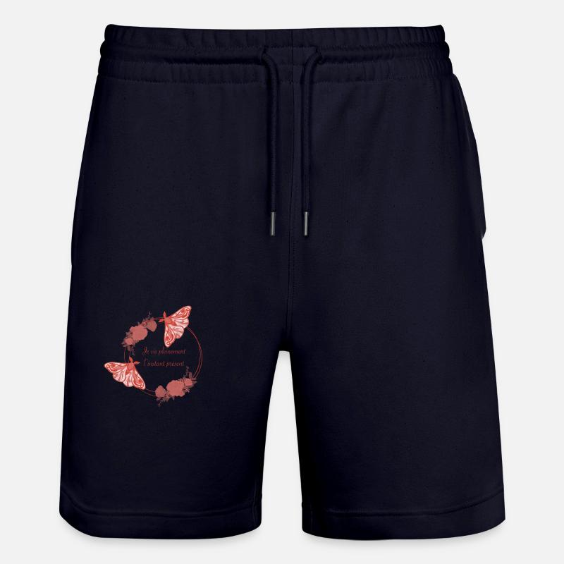 Je vis pleinement l’instant présent - Short de jogging bio TRAINER Stanley/Stella unisexe - marine foncé