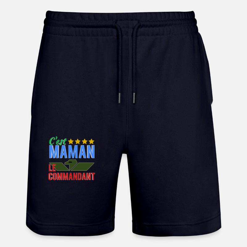 C'est maman le commandant - Short de jogging bio TRAINER Stanley/Stella unisexe - marine foncé