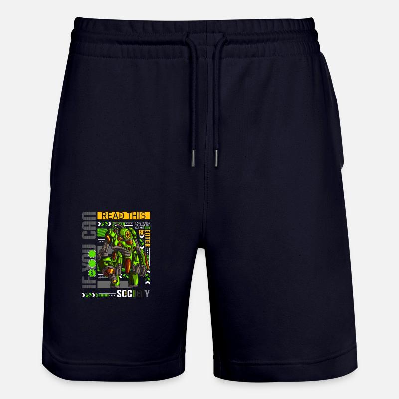 PC Nerd Zocker Gamepad - Stanley/Stella Unisex Bio Joggingshorts Trainer  - Dark navy