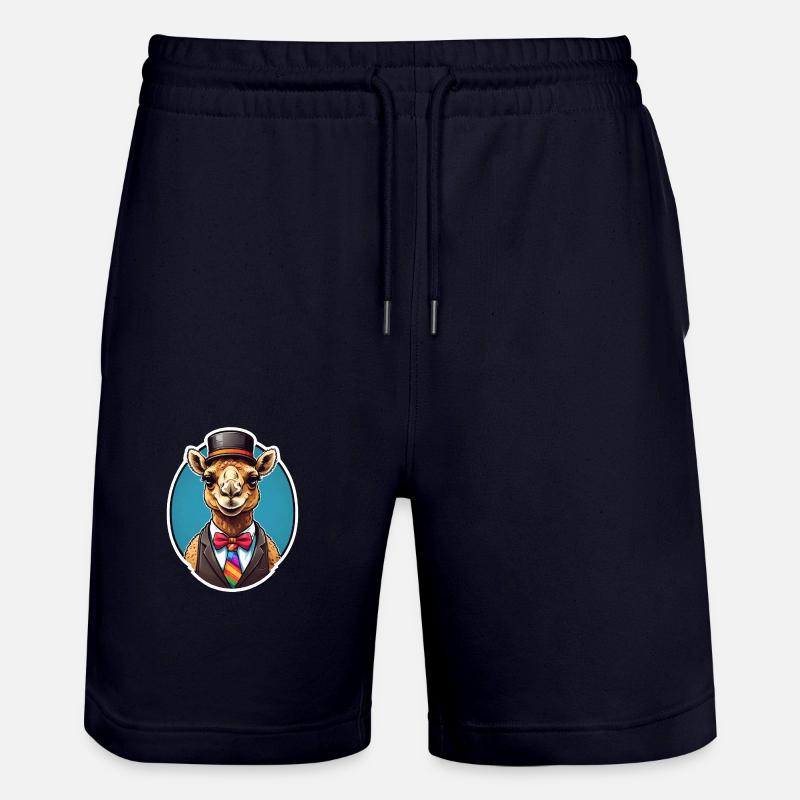 Funny Comic Camel - Short de jogging bio TRAINER Stanley/Stella unisexe - marine foncé