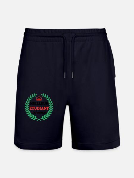 BESTER STUDENT DER WELT - Stanley/Stella Unisex Bio Joggingshorts Trainer  - Dark navy