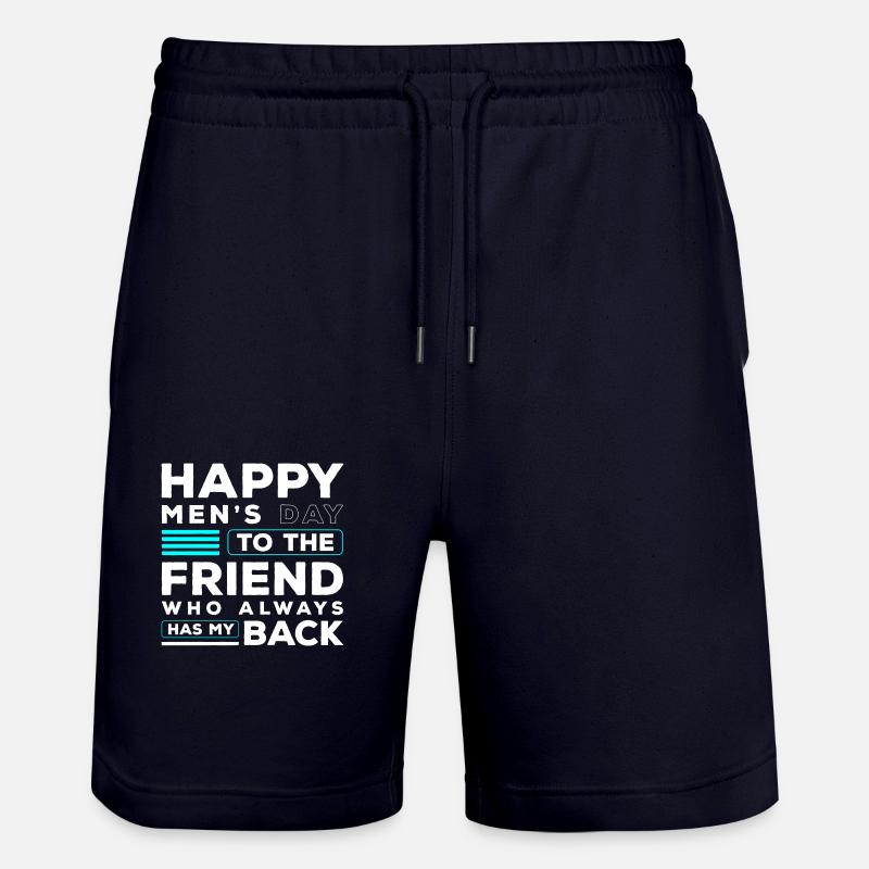 Mann Feier Bart Partner - Stanley/Stella Unisex Bio Joggingshorts Trainer  - Dark navy