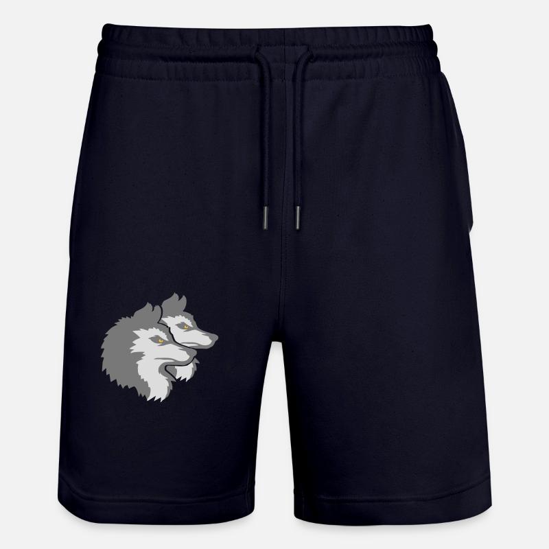 Logo de l’équipe Wolf Pack - Short de jogging bio TRAINER Stanley/Stella unisexe - marine foncé