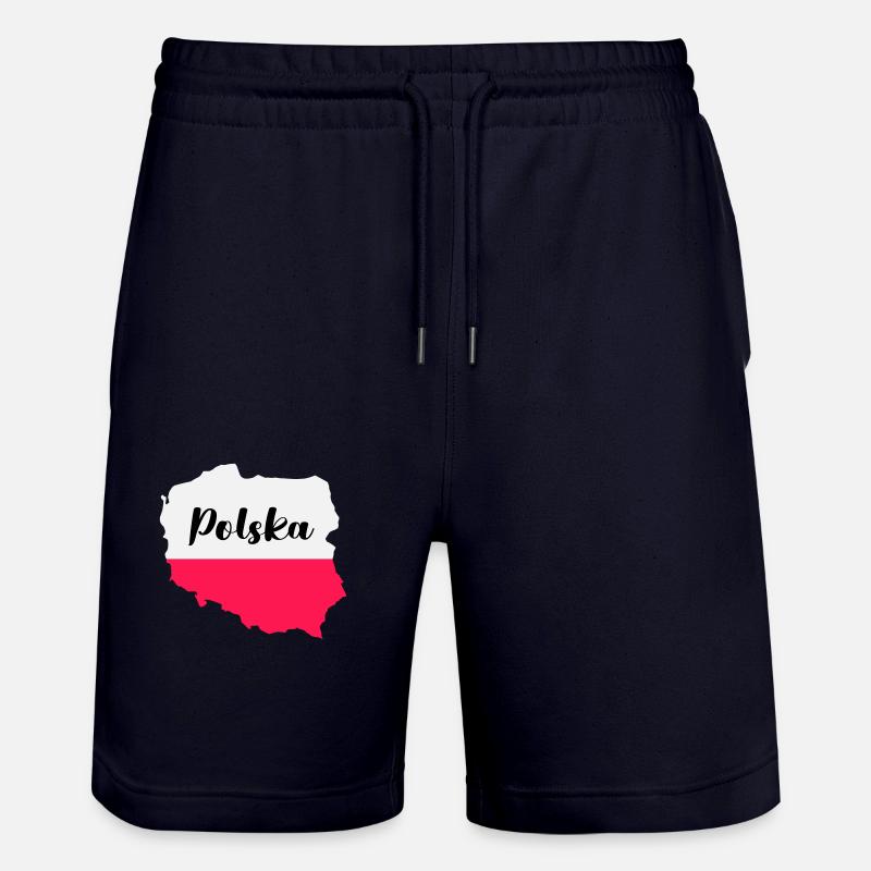 Pologne Polska - Short de jogging bio TRAINER Stanley/Stella unisexe - marine foncé