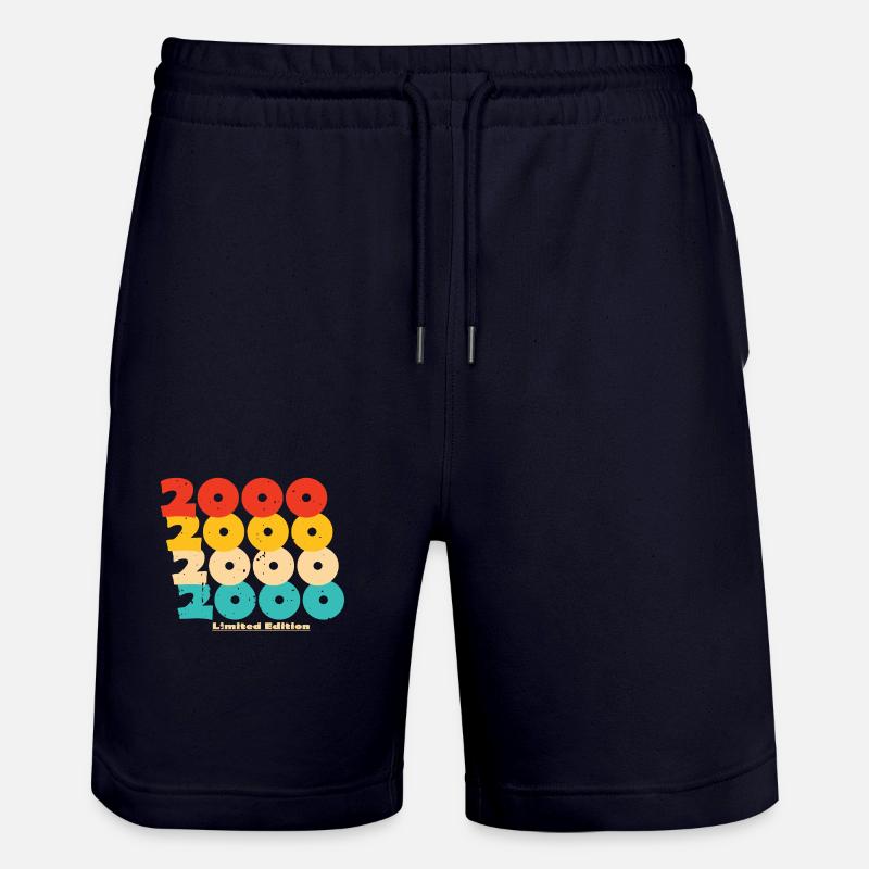 2000: Limitierte Auflage - 24-jähriges Jubiläum - Stanley/Stella Unisex Bio Joggingshorts Trainer  - Dark navy