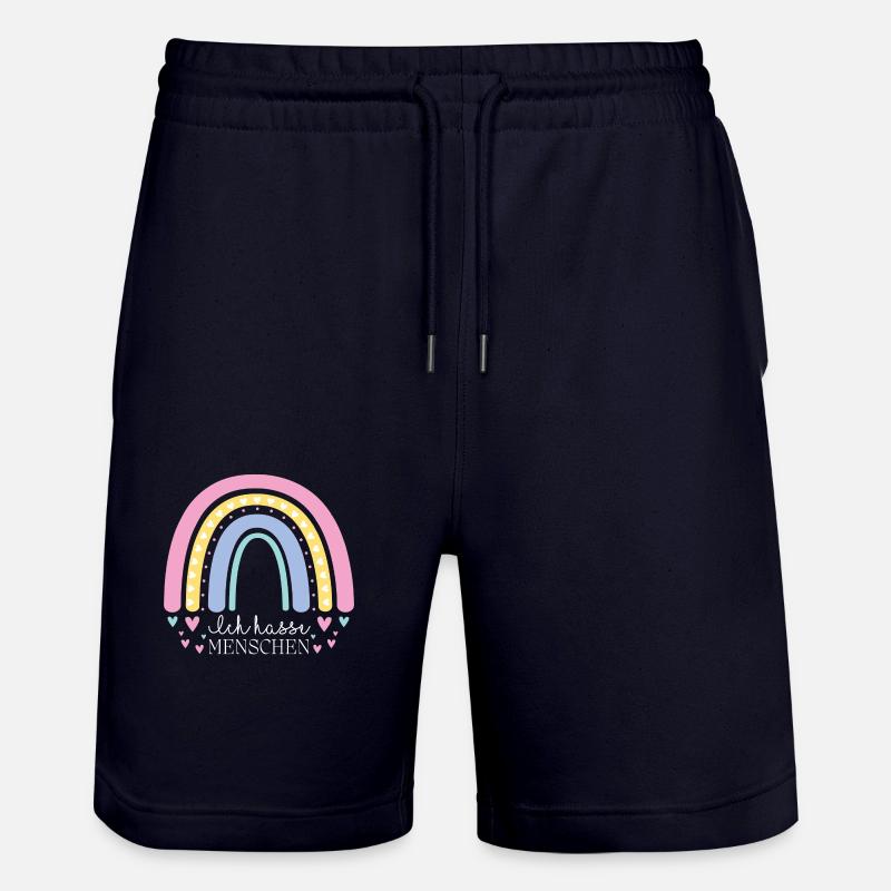 Je déteste les gens - Short de jogging bio TRAINER Stanley/Stella unisexe - marine foncé