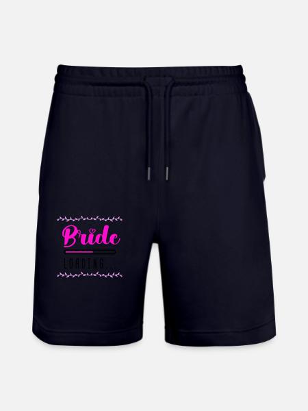 Bride Loading - Stanley/Stella Trainer Unisex Organic Jogging Shorts - dark navy