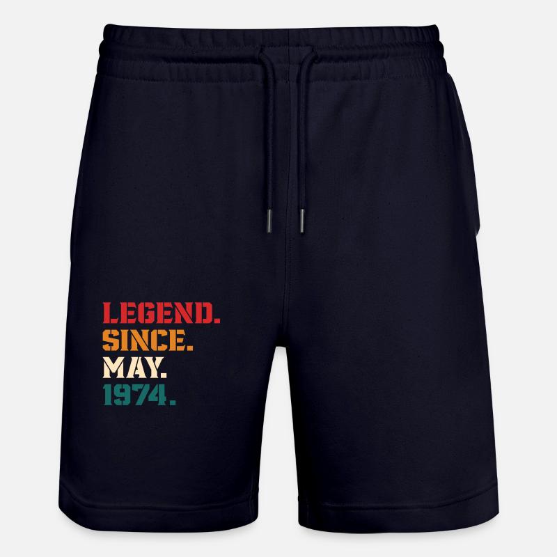 Legend Since May 1974 - Short de jogging bio TRAINER Stanley/Stella unisexe - marine foncé