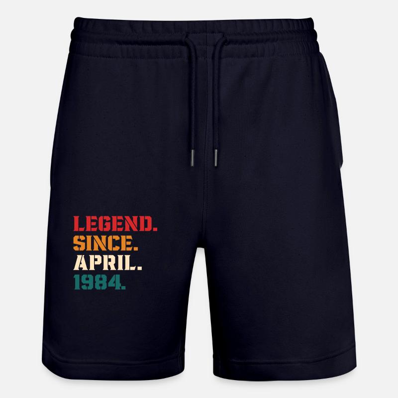 Legend Since April 1984 - Short de jogging bio TRAINER Stanley/Stella unisexe - marine foncé