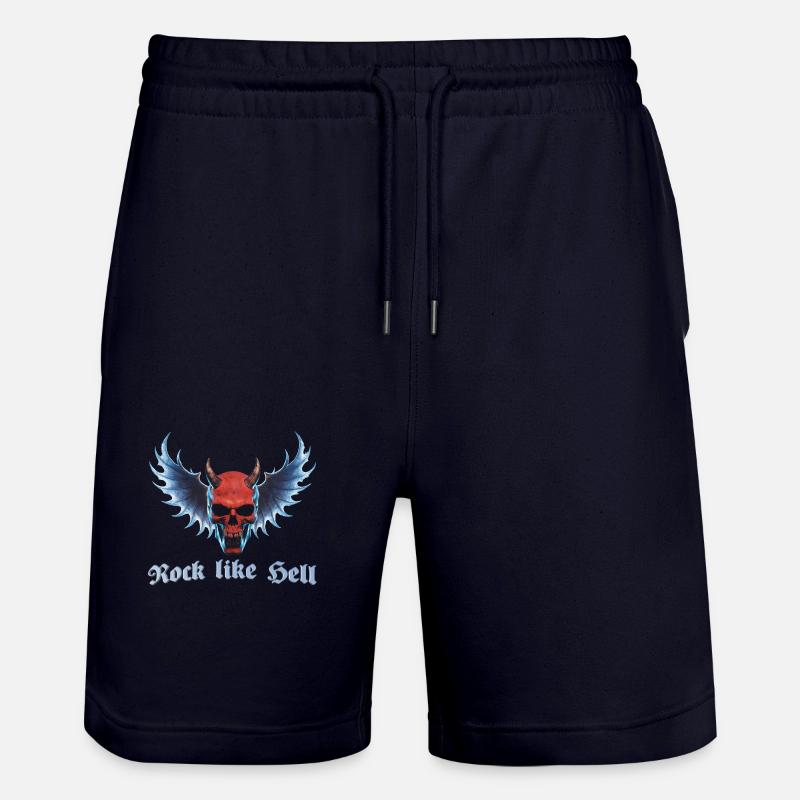 Wing Devil 2024 02 - Stanley/Stella Trainer Unisex Organic Jogging Shorts - dark navy
