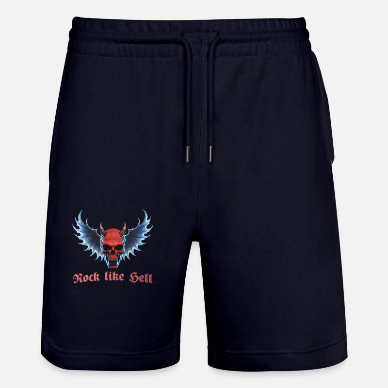 Wing Devil 2024 03 - Stanley/Stella Trainer Unisex Organic Jogging Shorts - dark navy