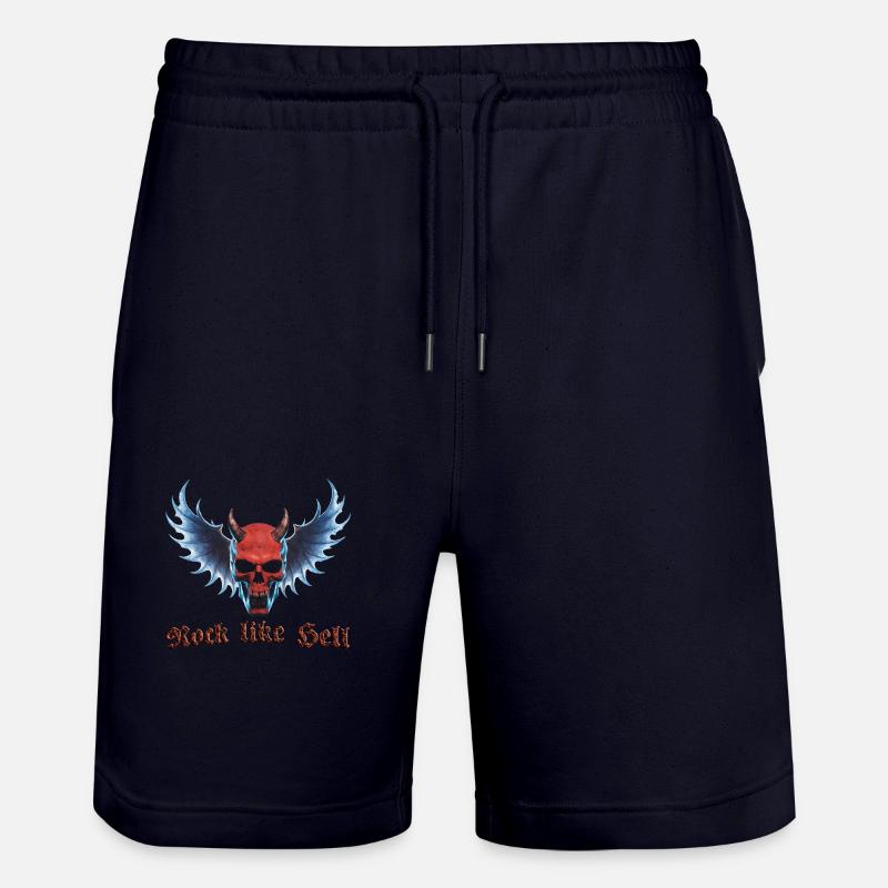 Wing Devil 2024 01 - Stanley/Stella Unisex Bio Joggingshorts Trainer  - Dark navy