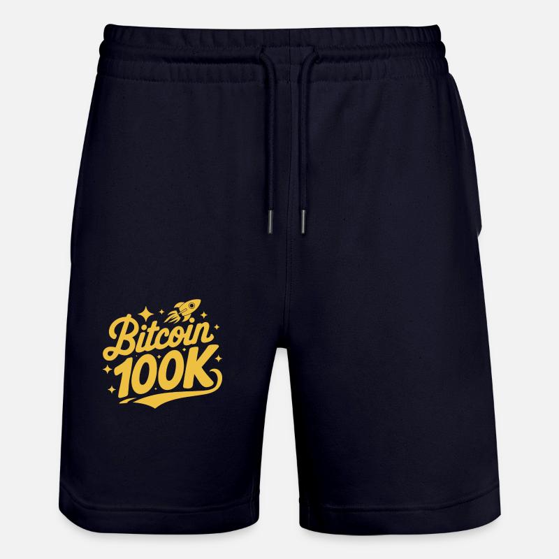 Bitcoin 100K - Short de jogging bio TRAINER Stanley/Stella unisexe - marine foncé