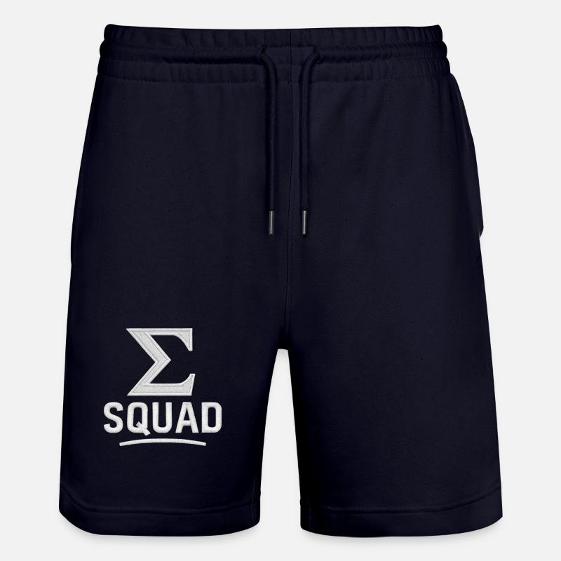 ∑ Squad – Your Math Team - Stanley/Stella Trainer Unisex Organic Jogging Shorts - dark navy
