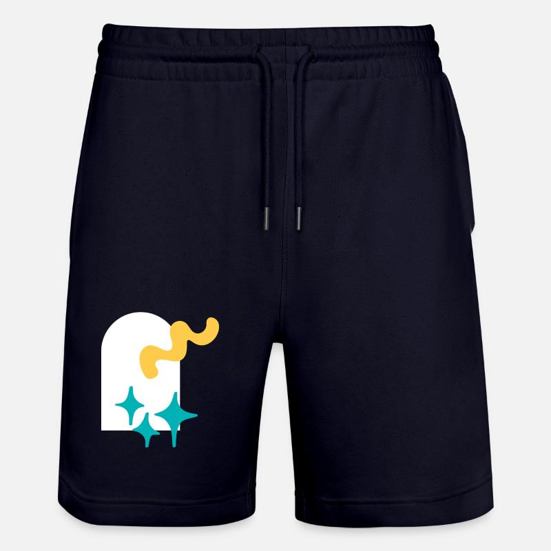 Funkelnde Formen Explosion - Stanley/Stella Unisex Bio Joggingshorts Trainer  - Dark navy