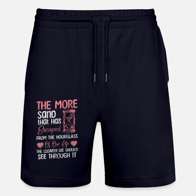 Sanduhr Modern Countdown - Stanley/Stella Unisex Bio Joggingshorts Trainer - Dark navy