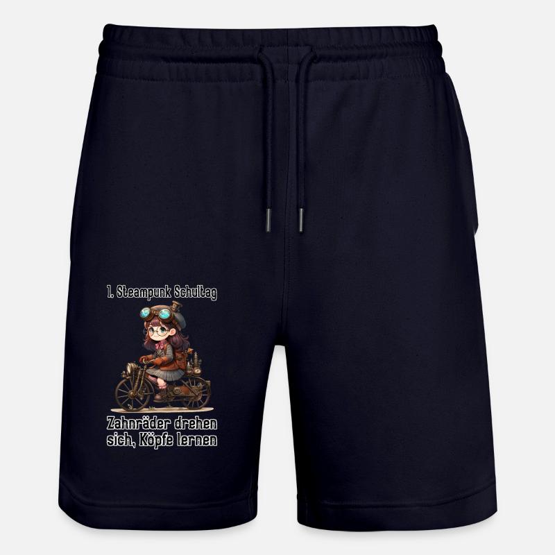 Première journée d’école Steampunk - Short de jogging bio TRAINER Stanley/Stella unisexe - marine foncé