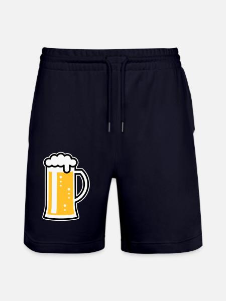 XOriginalBavarian (R3) - Stanley/Stella Trainer Unisex Organic Jogging Shorts - dark navy