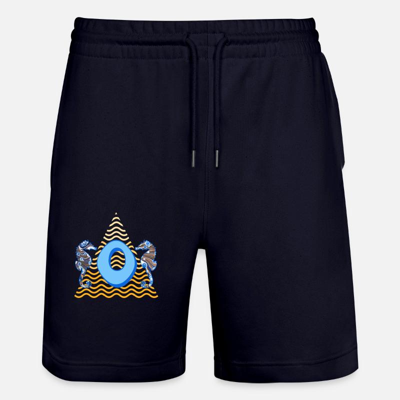 seepferdchen e 262 o - Stanley/Stella Unisex Bio Joggingshorts Trainer  - Dark navy