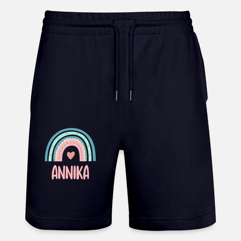Annika Nom Rainbow Baby - Short de jogging bio TRAINER Stanley/Stella unisexe - marine foncé