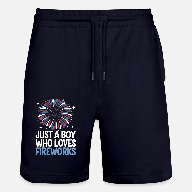 Pyrotechnie Feux d’artifice Pyrotechnie - Short de jogging bio TRAINER Stanley/Stella unisexe - marine foncé
