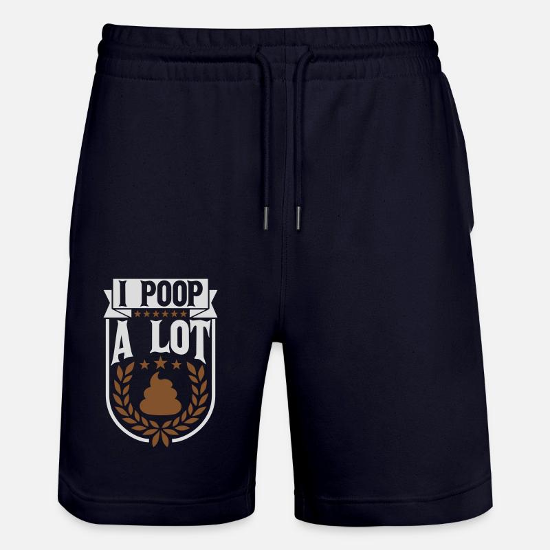 Je fais beaucoup caca - Short de jogging bio TRAINER Stanley/Stella unisexe - marine foncé