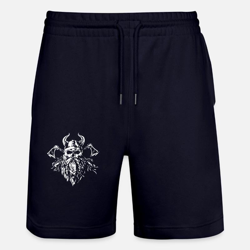Wikinger Skull - Äxte - Stanley/Stella Unisex Bio Joggingshorts Trainer  - Dark navy