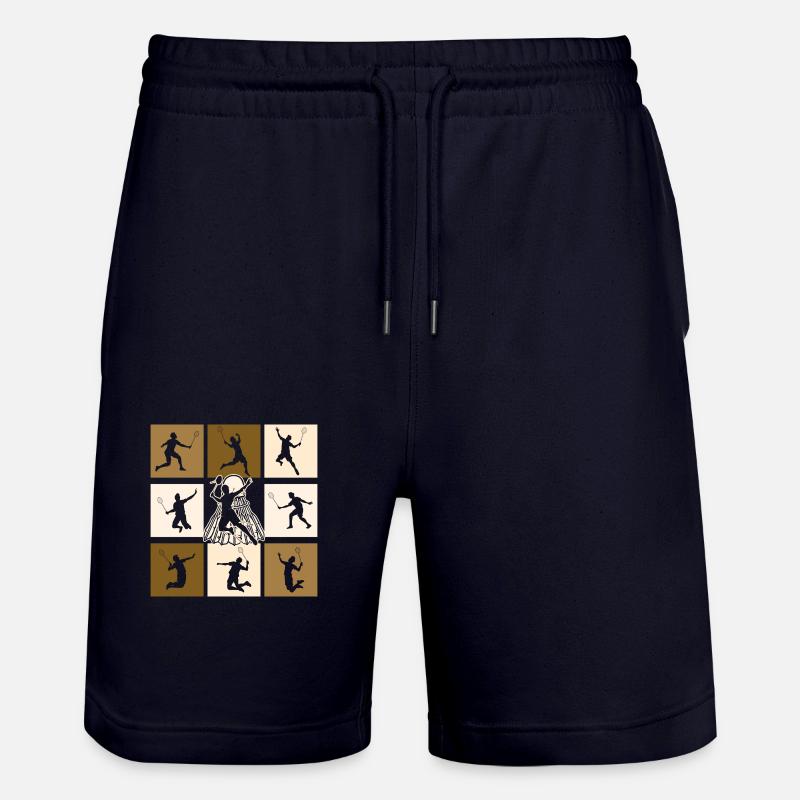 Badminton - Short de jogging bio TRAINER Stanley/Stella unisexe - marine foncé