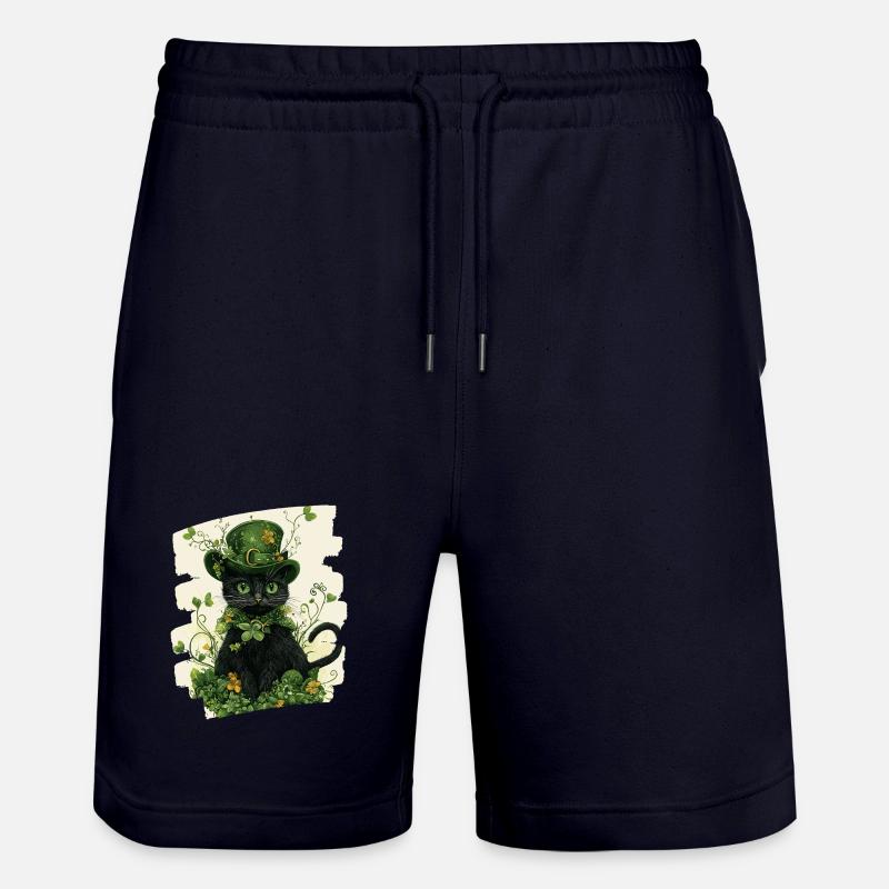 Chat de la Saint-Patrick - Short de jogging bio TRAINER Stanley/Stella unisexe - marine foncé