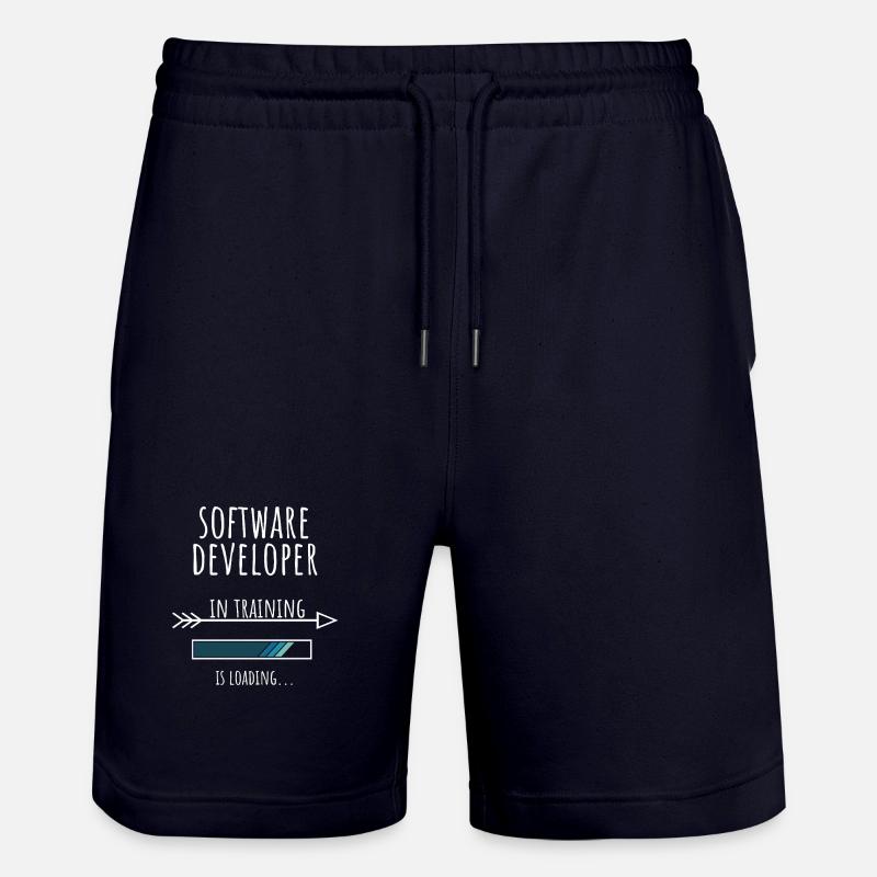 Software Developer in Ausbildung Geschenk - Stanley/Stella Unisex Bio Joggingshorts Trainer - Dark navy