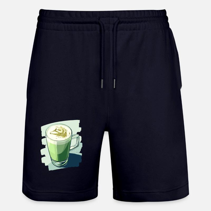 Matcha Latte Lover Thé vert - Short de jogging bio TRAINER Stanley/Stella unisexe - marine foncé