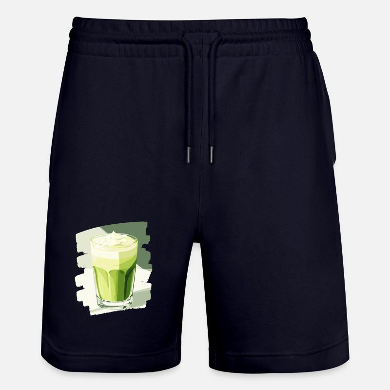 Matcha Latte Lover Thé vert - Short de jogging bio TRAINER Stanley/Stella unisexe - marine foncé