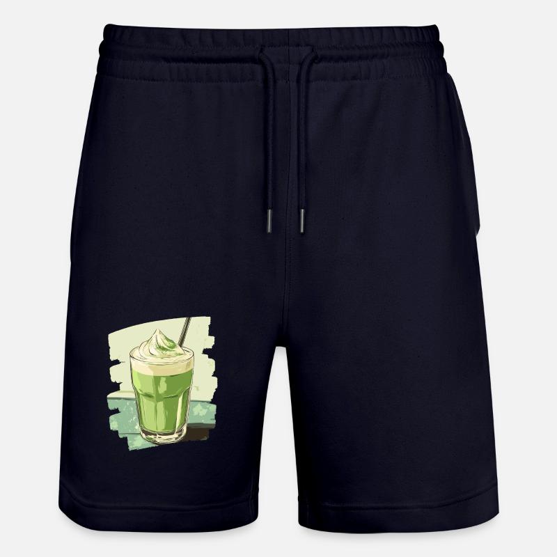 Matcha Latte Lover Thé vert - Short de jogging bio TRAINER Stanley/Stella unisexe - marine foncé