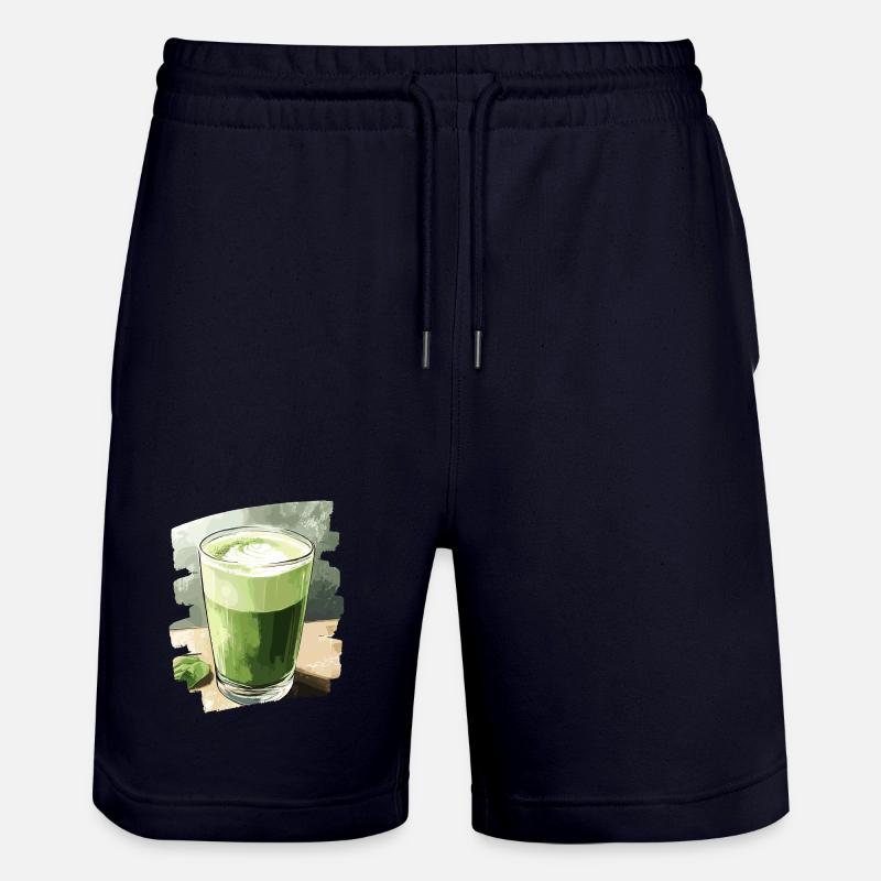 Matcha Latte Lover Thé vert - Short de jogging bio TRAINER Stanley/Stella unisexe - marine foncé
