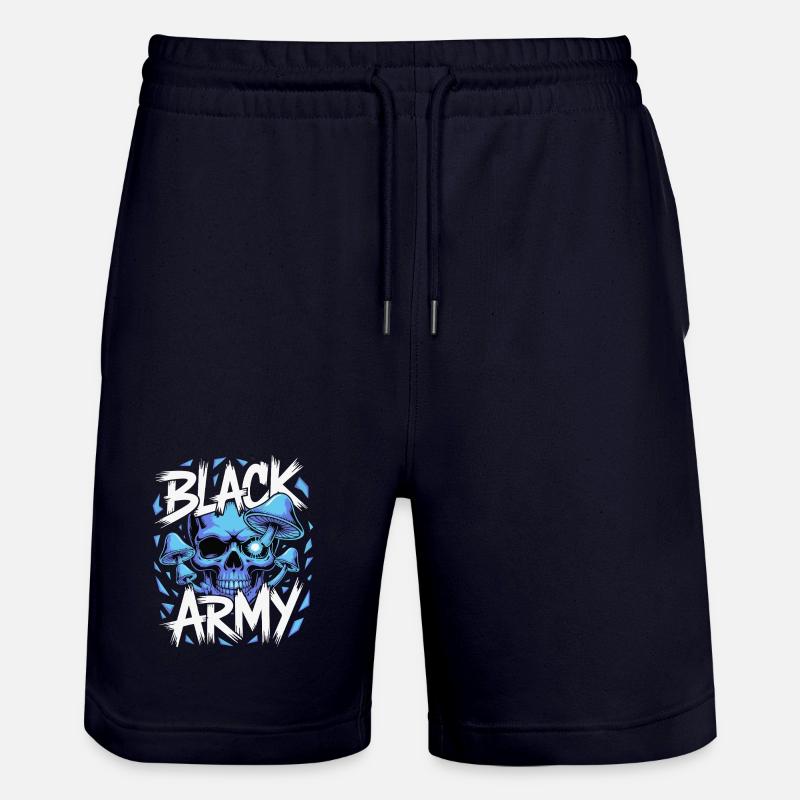 Champignons de l’armée du crâne bleu - Short de jogging bio TRAINER Stanley/Stella unisexe - marine foncé