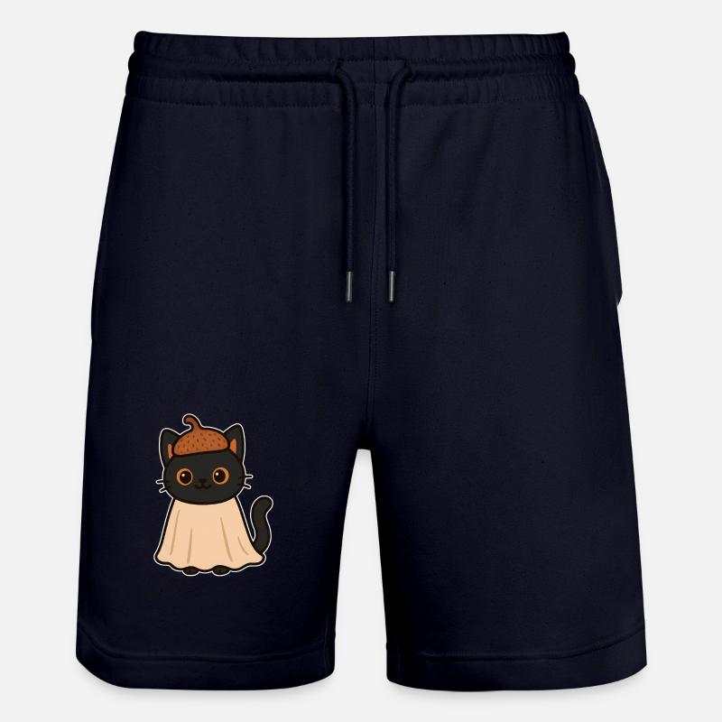 Kätzchen mit Eichelhut - Stanley/Stella Unisex Bio Joggingshorts Trainer  - Dark navy