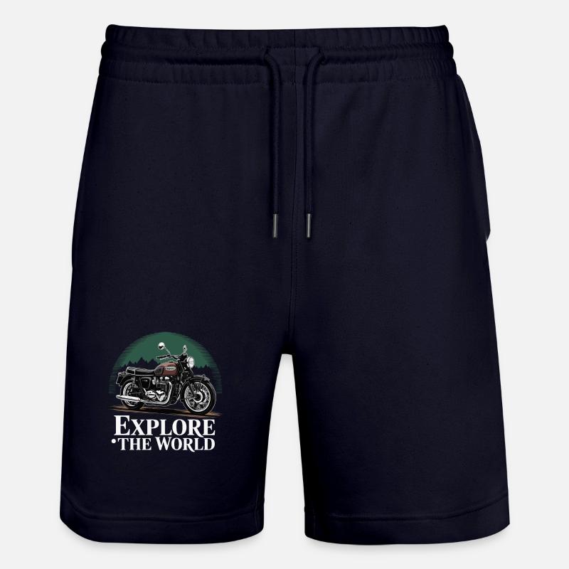 Balade d’aventure - Short de jogging bio TRAINER Stanley/Stella unisexe - marine foncé