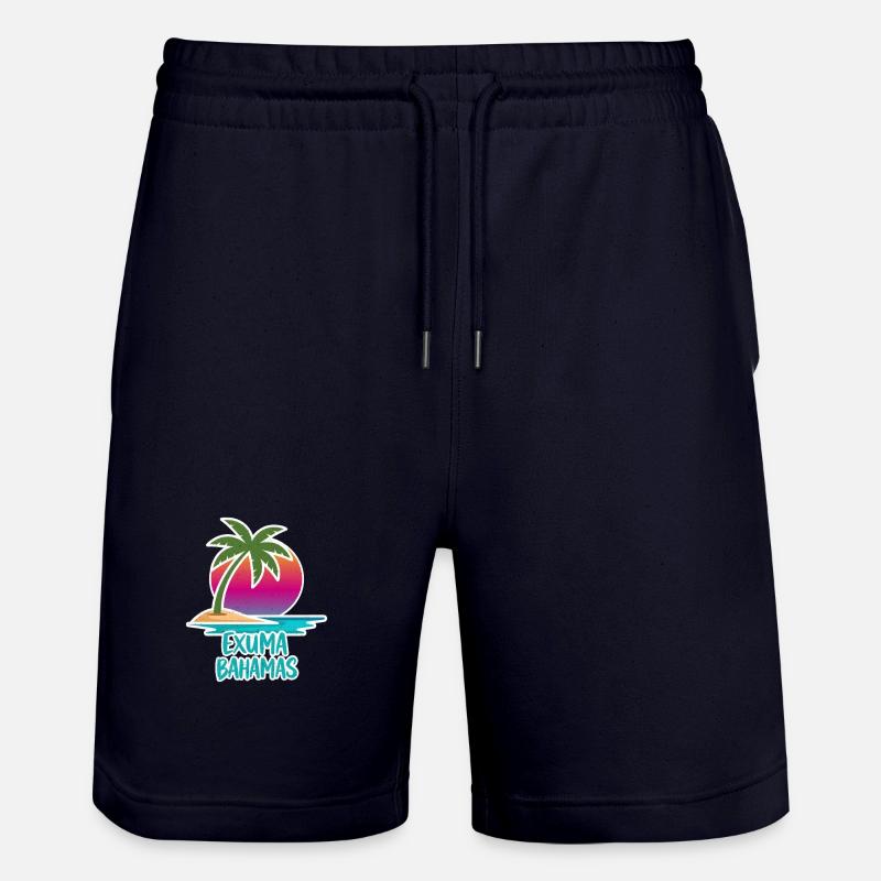 Cadeau de bande dessinée Exuma - Short de jogging bio TRAINER Stanley/Stella unisexe - marine foncé