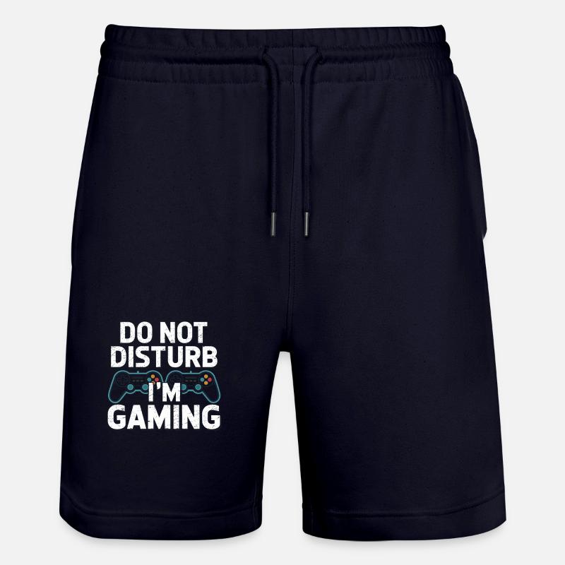 Ne pas déranger Je joue - Short de jogging bio TRAINER Stanley/Stella unisexe - marine foncé