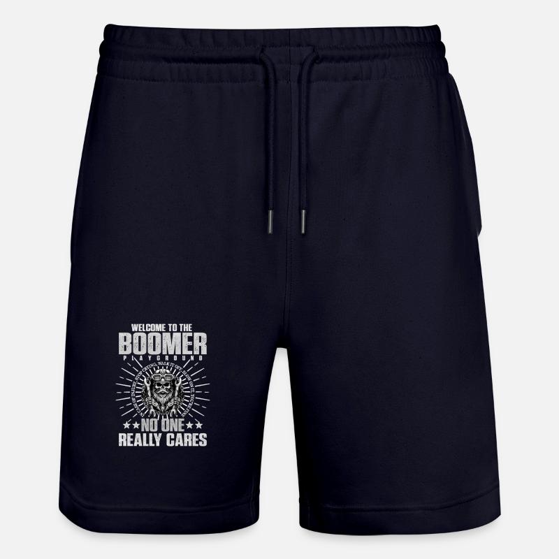 Conception de crâne Boomer Paradise - Short de jogging bio TRAINER Stanley/Stella unisexe - marine foncé