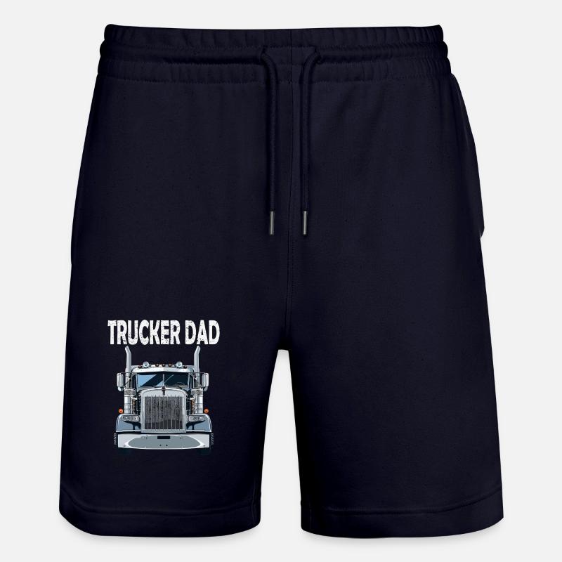 Trucker Dad Frontale Kraft - Stanley/Stella Unisex Bio Joggingshorts Trainer  - Dark navy