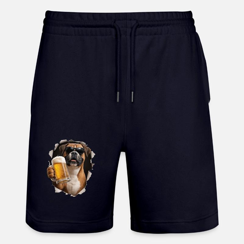 Boxer Bier - Stanley/Stella Unisex Bio Joggingshorts Trainer  - Dark navy