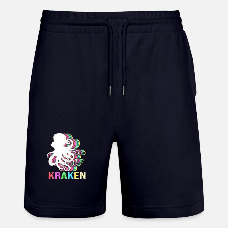 Octopus Octopus Octopus Octopus Octopus - Stanley/Stella Trainer Unisex Organic Jogging Shorts - dark navy