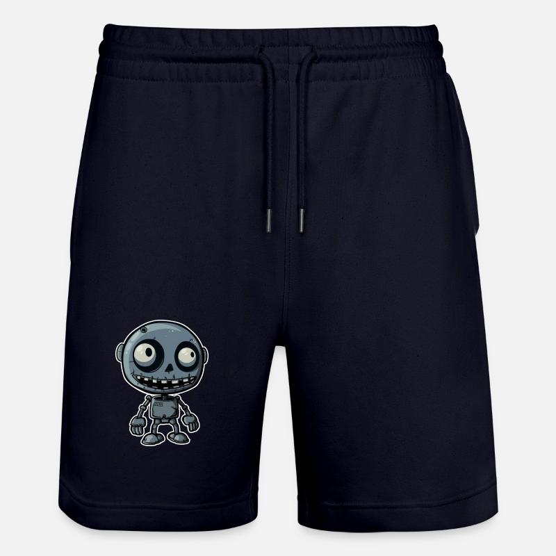 Robot Zombie à Ferraille - Short de jogging bio TRAINER Stanley/Stella unisexe - marine foncé