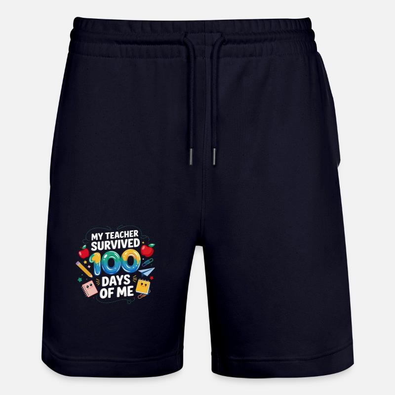 Mon professeur survit 100 jours - Short de jogging bio TRAINER Stanley/Stella unisexe - marine foncé